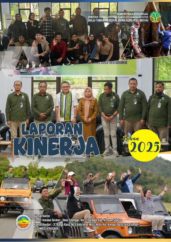 Laporan Kinerja Balai Taman Nasional Rawa Aopa Watumohai Tahun 2025